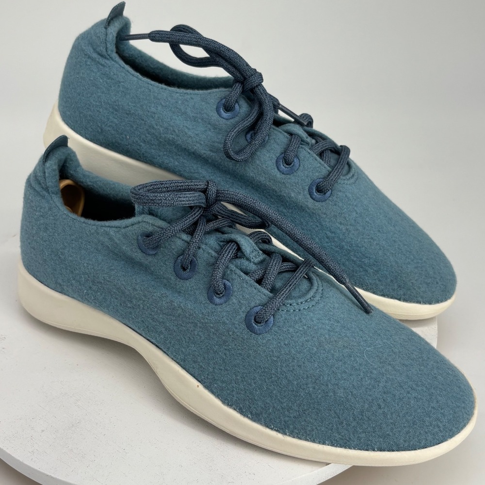 Allbirds Wool Runners Women 10 Limited Blue Merino Wool Sneakers NV1 Sustainable